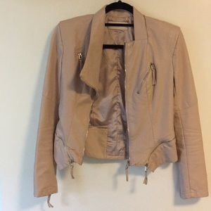 Blank Nyc Soft Pink Faux Leather Jacket